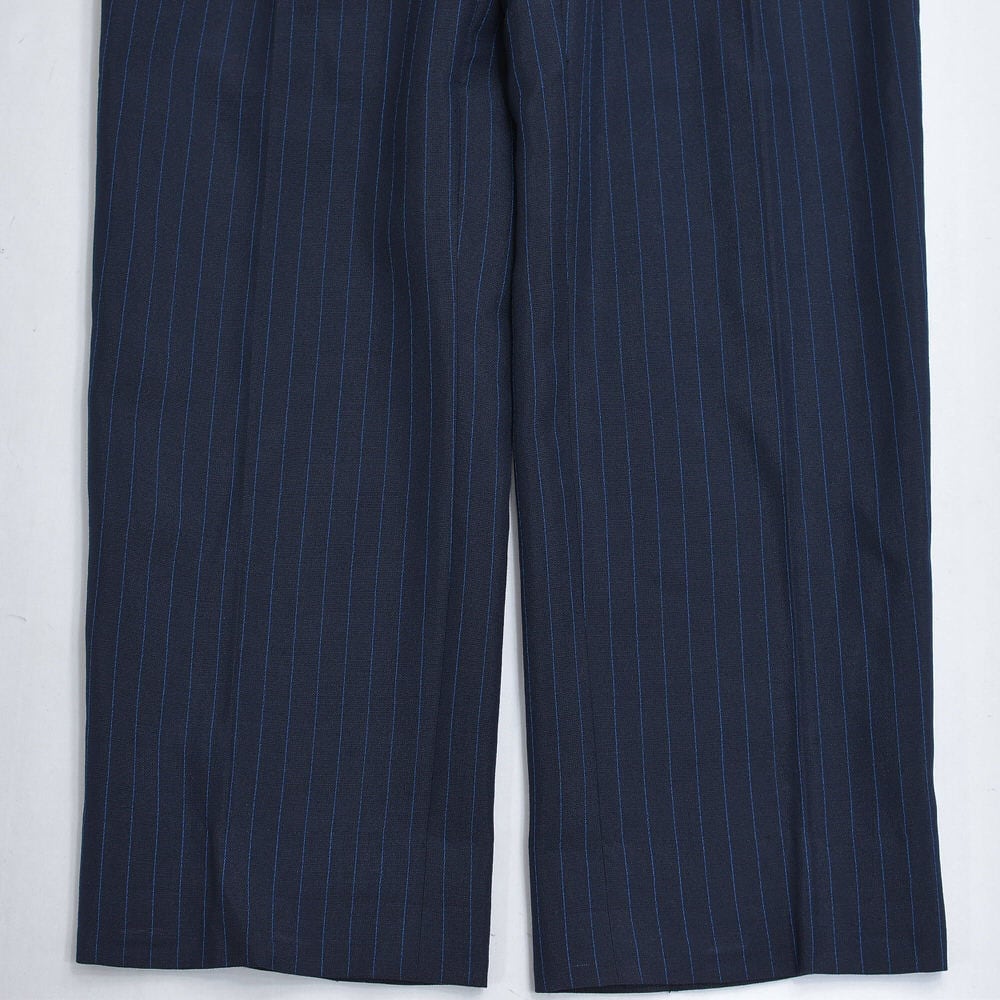 Vintage ストライプ ワイド タック スラックス パンツ ヴィンテージ