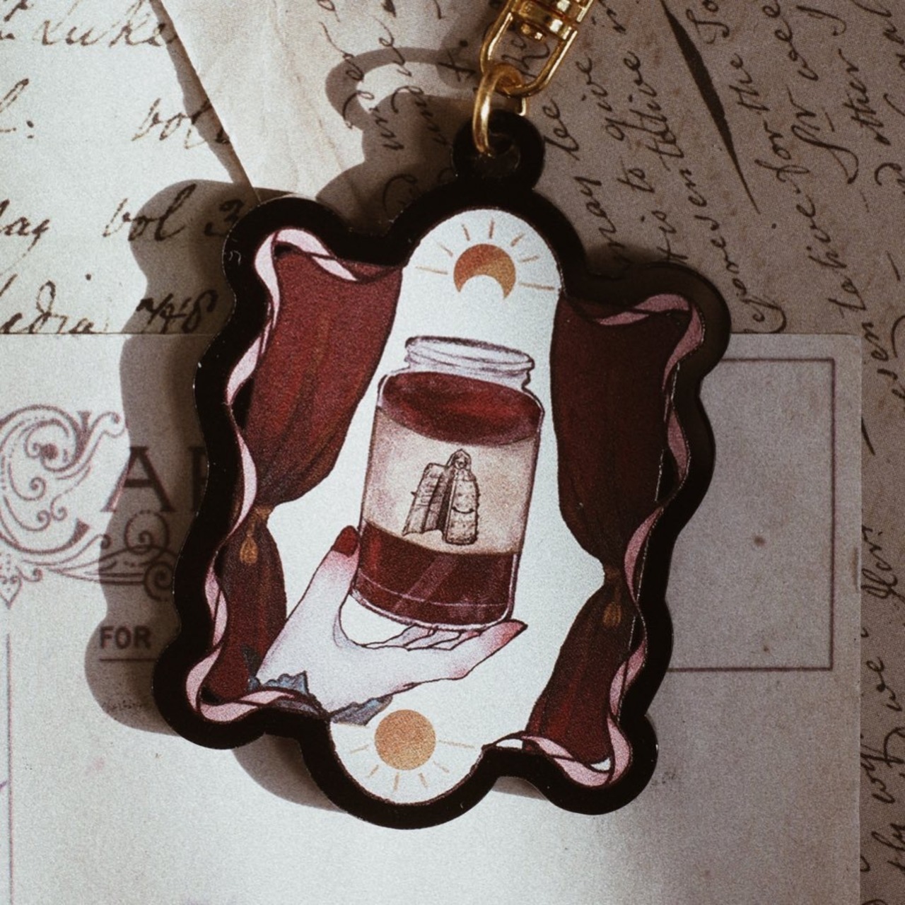 Prisoner's Berry Jam jar squeezed with Iron Maiden acrylic key ring