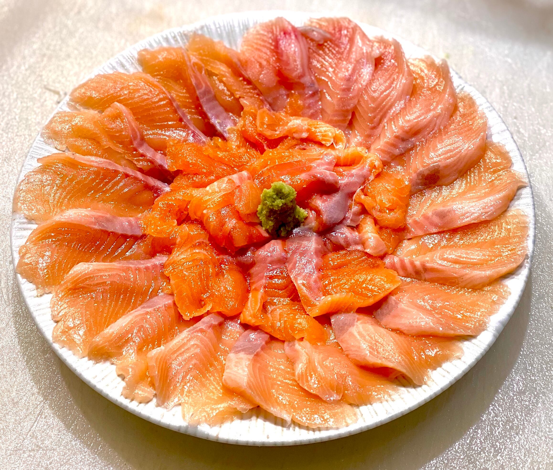 0053 冷凍 超高級魚天然ビワマス お刺身用トリムe 皮なし 骨取り Llサイズ 350g以上 公式 羽田市場 漁師さん応援プロジェクト