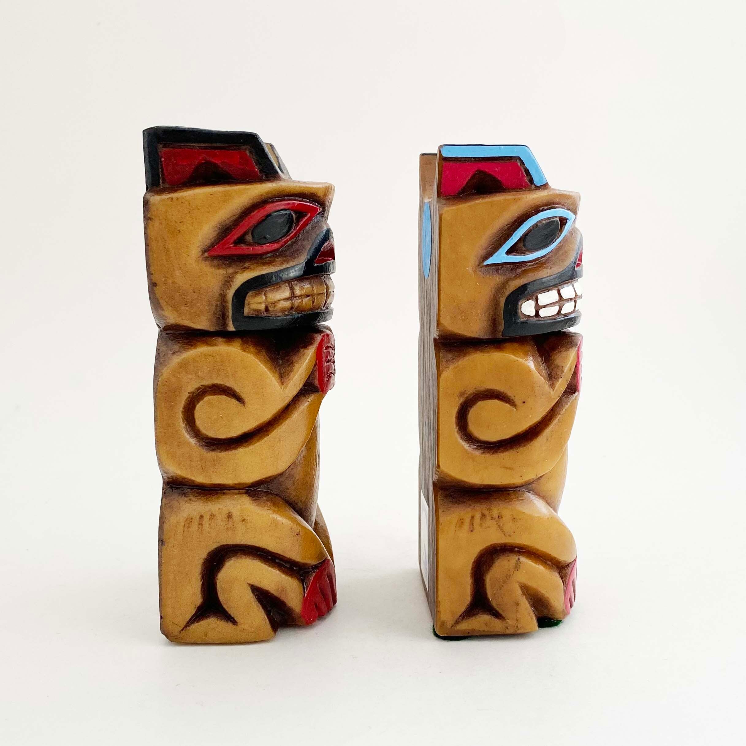 ヴィンテージ・トーテムポール（熊12cm）