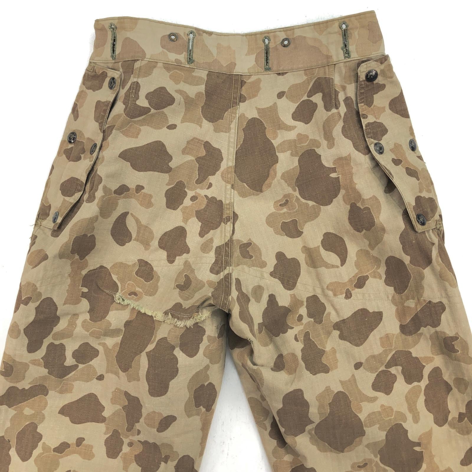 USMC 40年代 WWII HBT ダックハンターカモ パンツ セカンドモデル 2nd