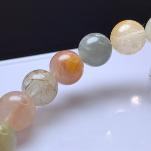 ミックスクォーツ×ガーデンクォーツ・デザインブレスレット