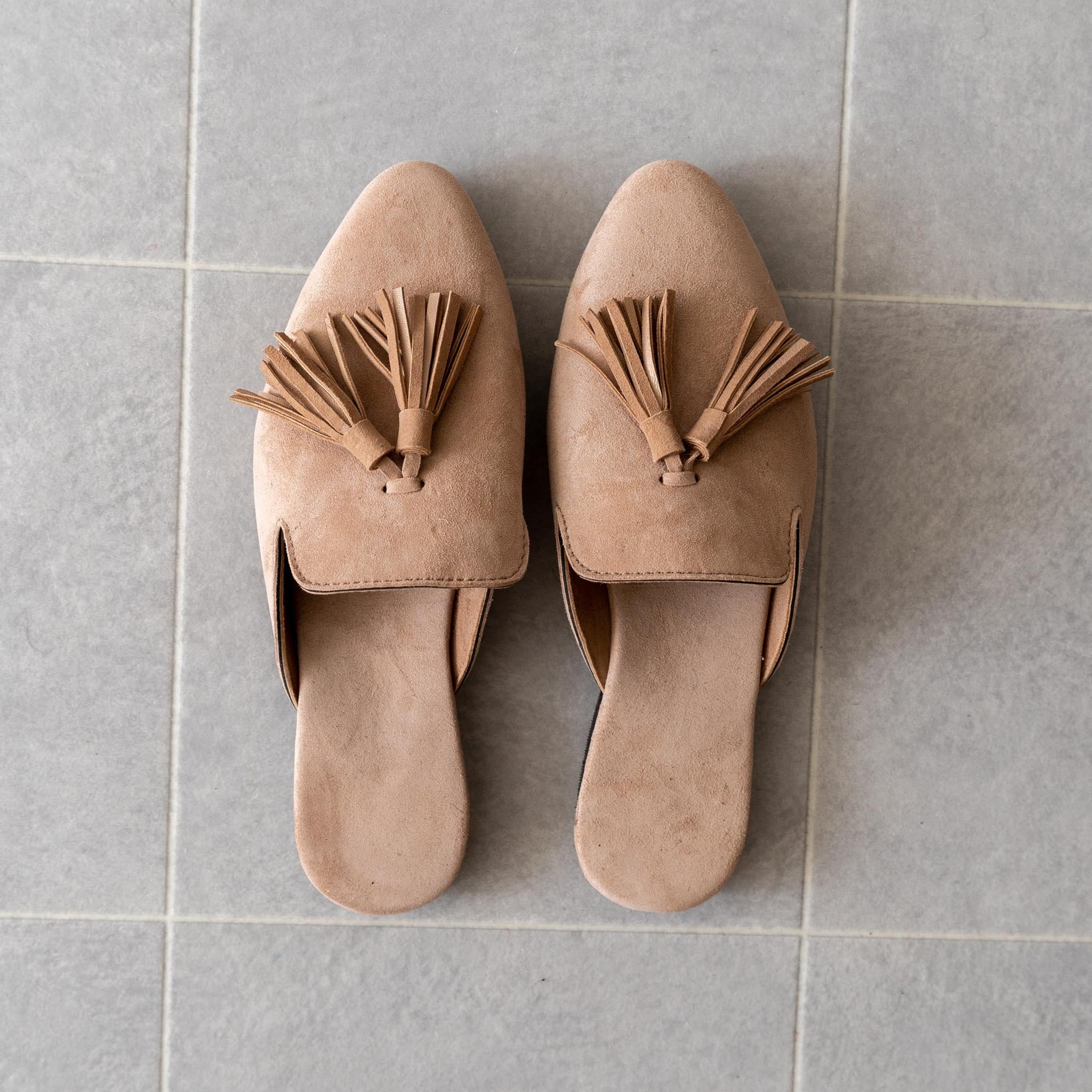 la SOMME / ISABEL スウェードミュール ”ベージュ” | SOMME