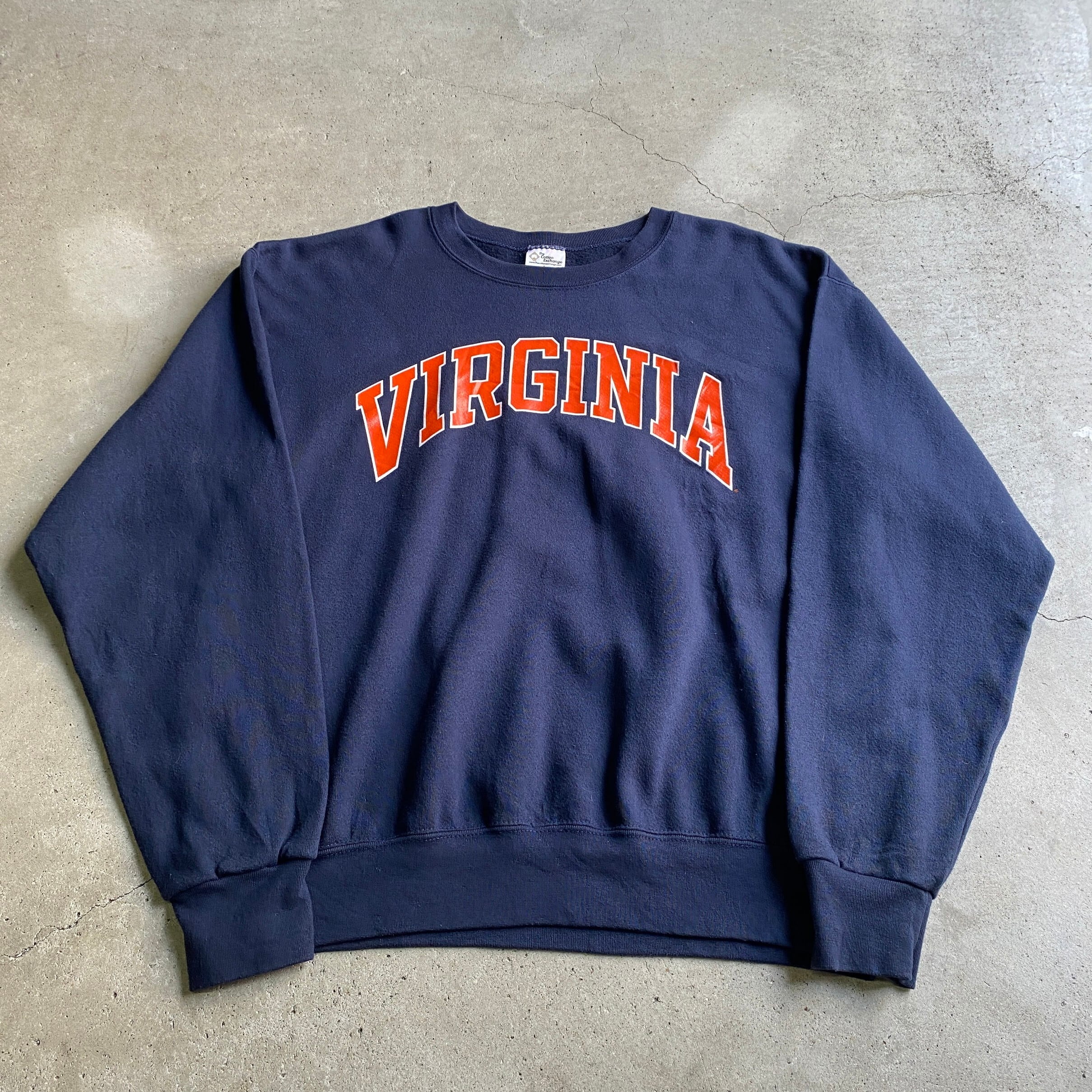 90年代 USA製 VIRGINIA カレッジ ロゴプリント スウェットシャツ ...