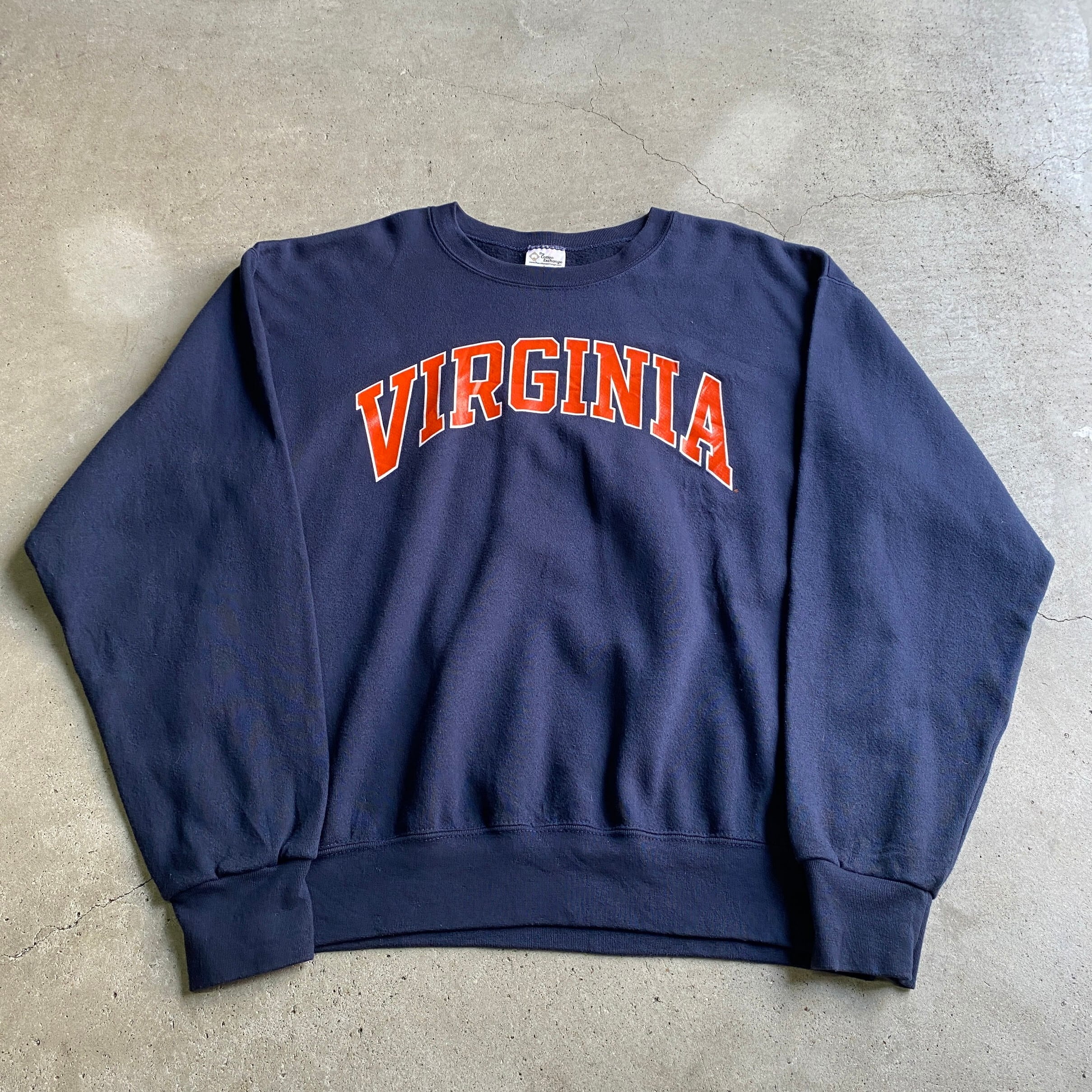 90年代 USA製 VIRGINIA カレッジ ロゴプリント スウェットシャツ 