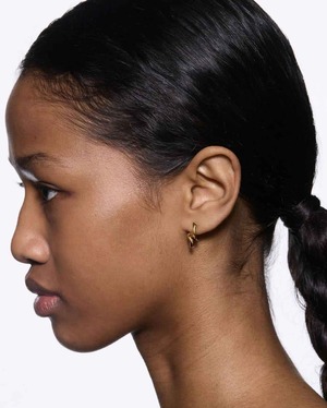 MARIA BLACK マリア・ブラック/Coil Curl Stud Pierced Earring - Yellow Gold