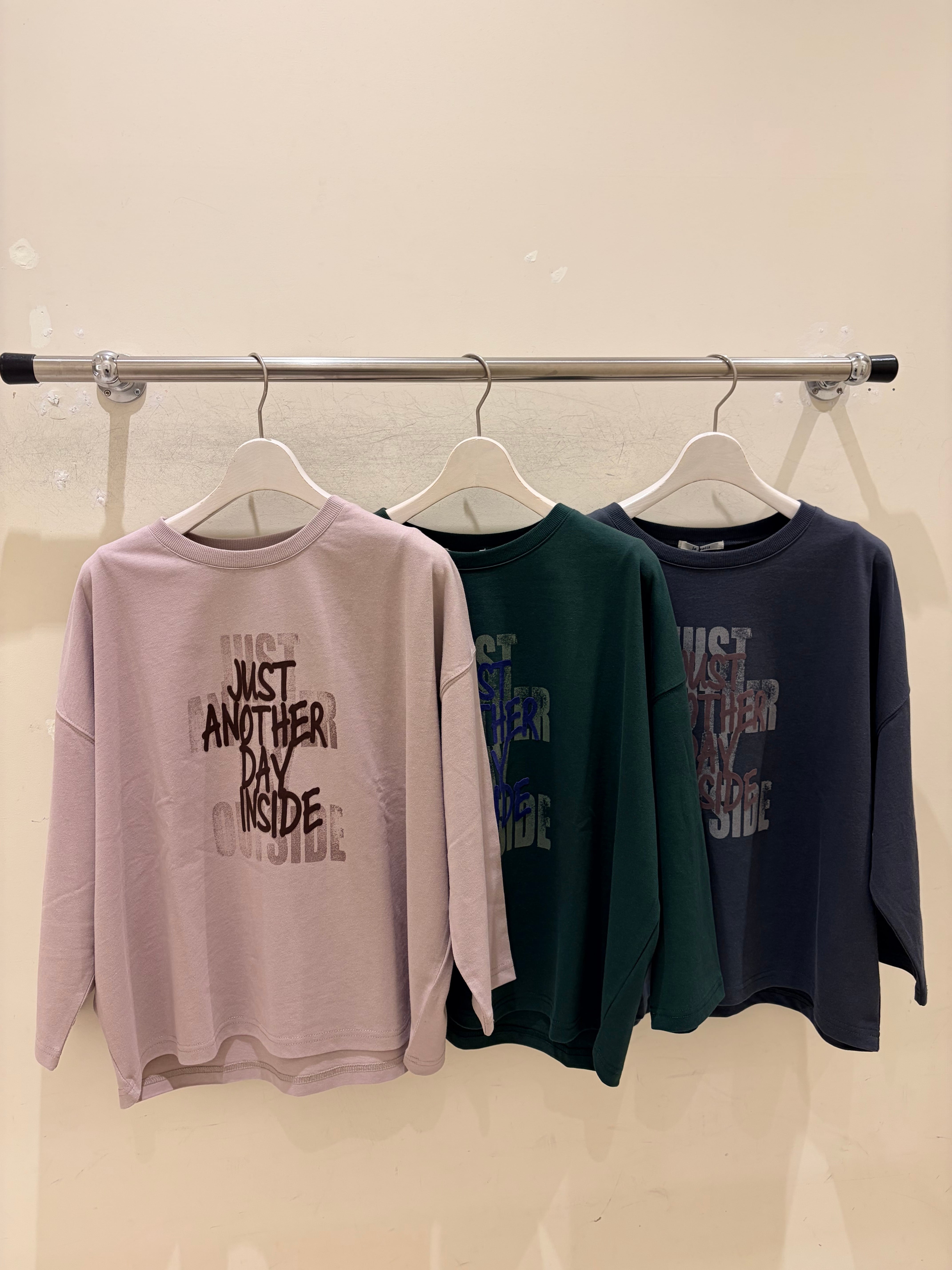 オーバーラップロゴワイドTEE 9部袖 6645002/le colis