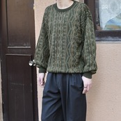 design acryl knit khaki