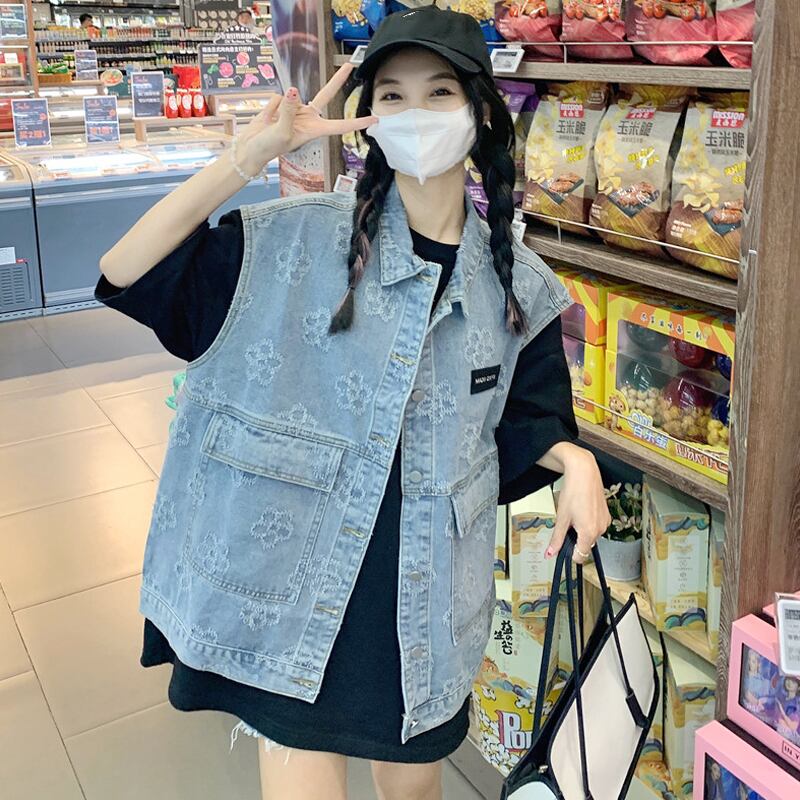 スプリングオータムレッドノースリーブジャケット 春物 秋物 スーパーモール66604655068