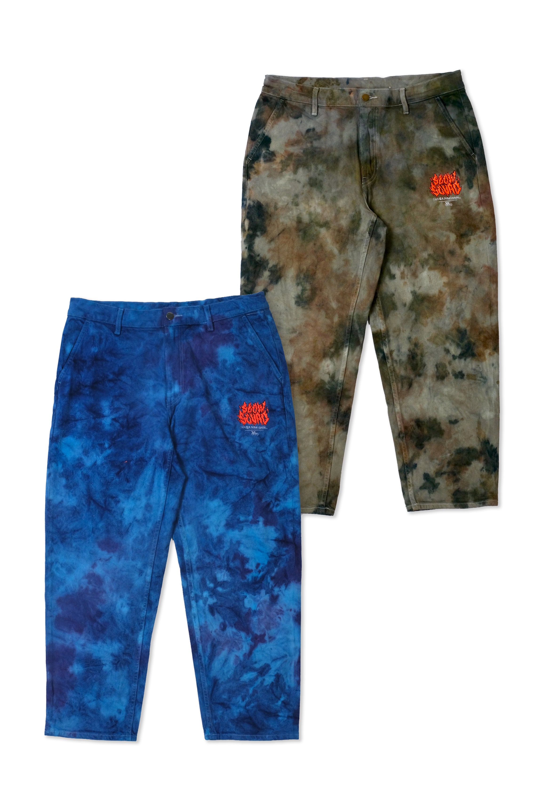 SLOW SQUAD XL Tシャツ 炎デザイン