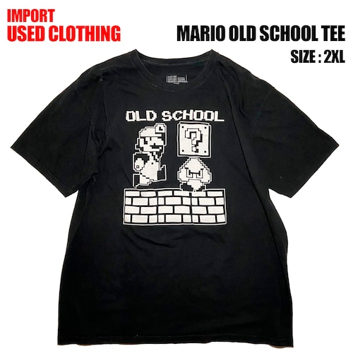 【IMPORT古着】MARIO OLD SCHOOL TEE (size 2XL)