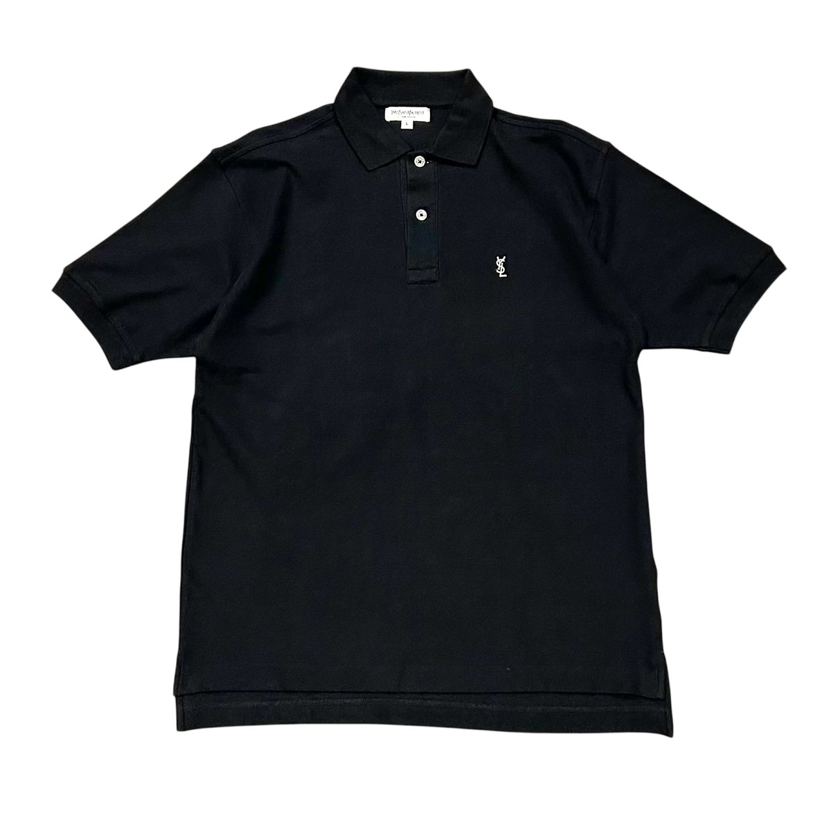 Yves Saint Laurent S/S Polo Shirt Black L / イヴ・サンローラン 