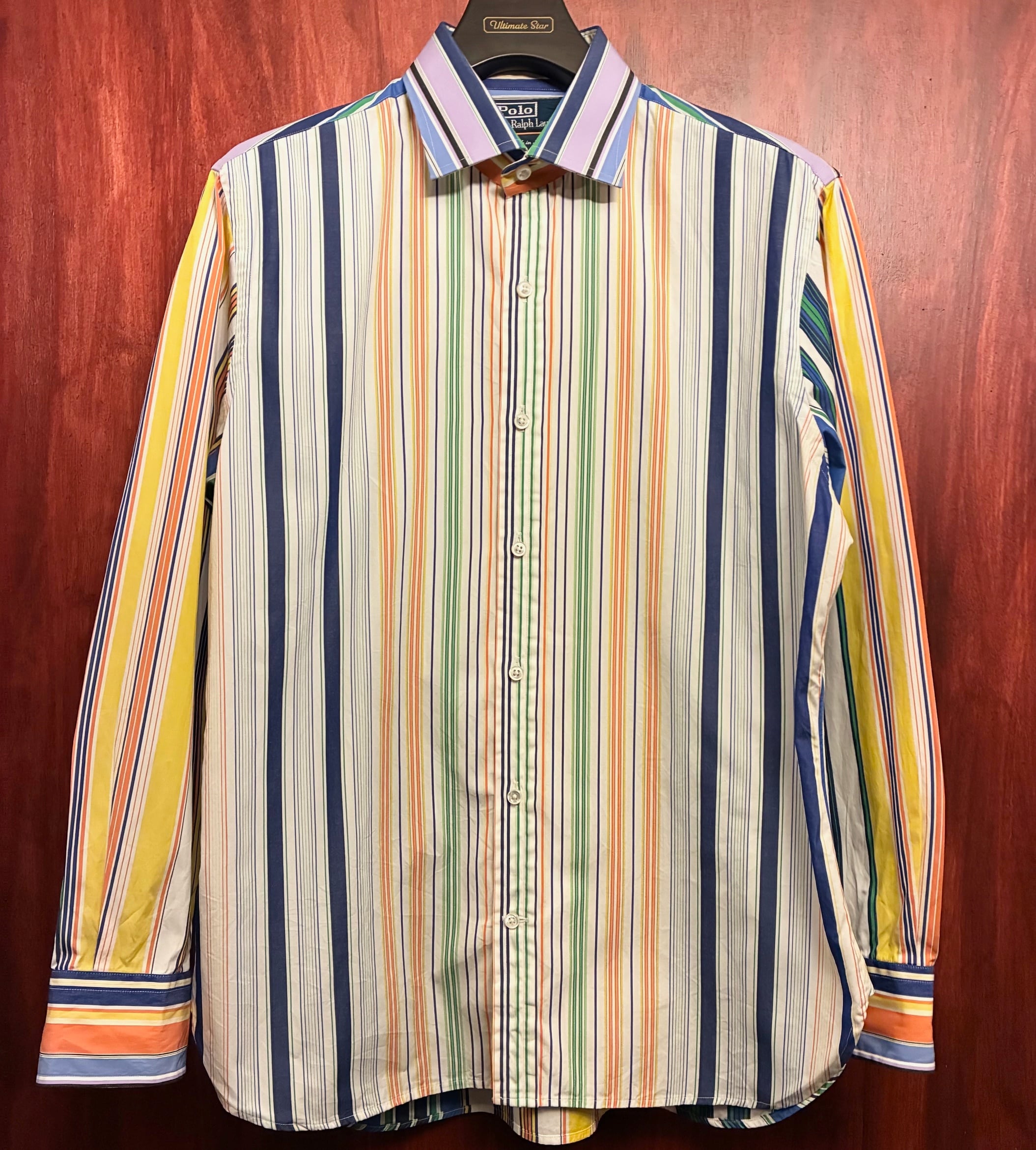 【希少】 ラルフローレン デニム シャツ ワンピース ロング インパクト21 レア MADE IN ITALY製 90s～00s インパクト21製 Polo by Ralph Lauren