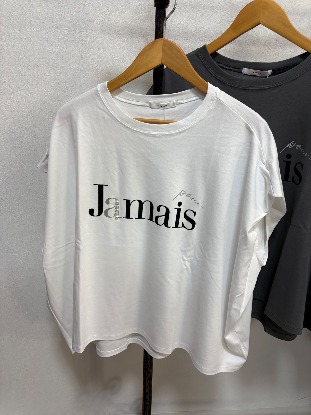 【レルビエ】 パール+ロゴボックスTシャツ 52335