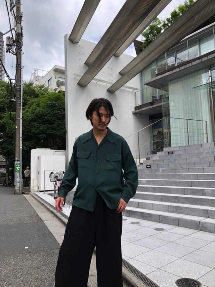 CAMPUS] Vintage Rayon Gabardine Shirt [1950s-] Vintage Rayon