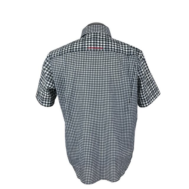 CASTELBAJAC カステルバジャック チェックシャツ　白×黒　サイズ3