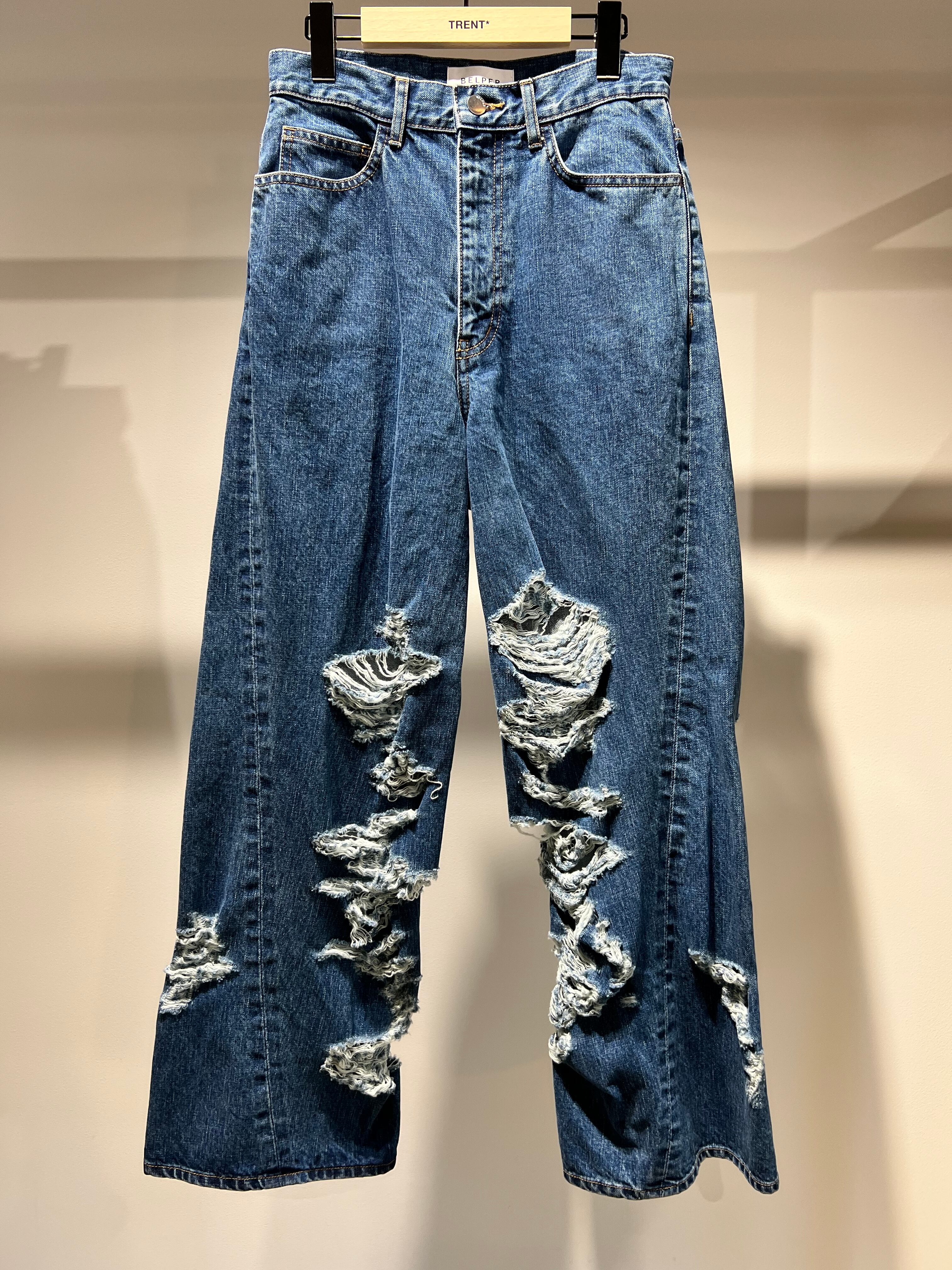 23SS】BELPER ベルパー / TWISTED DENIM PANTS | TRENTオンライン