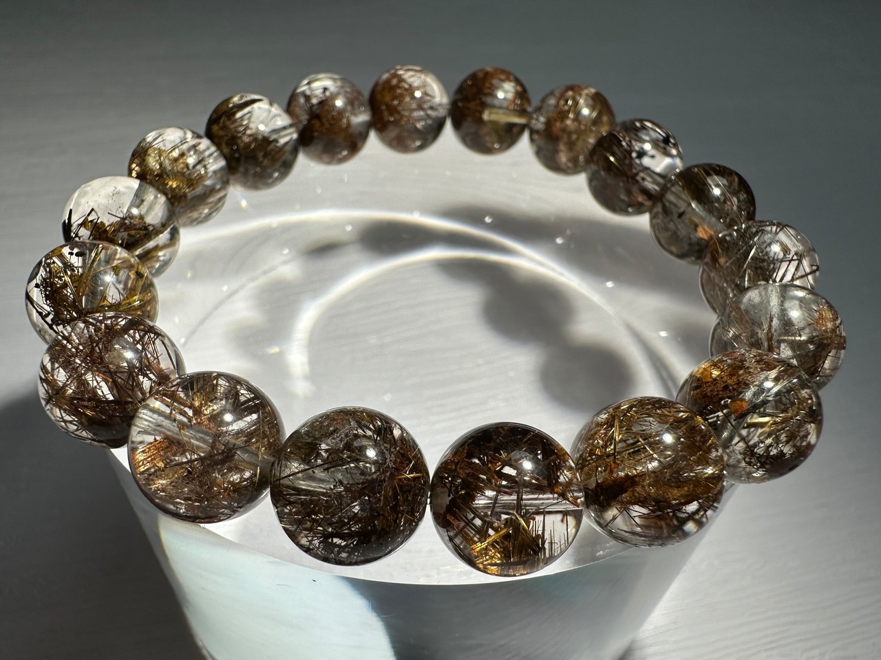 No.1051【SS】ジオメトリールチルクォーツブレスレット