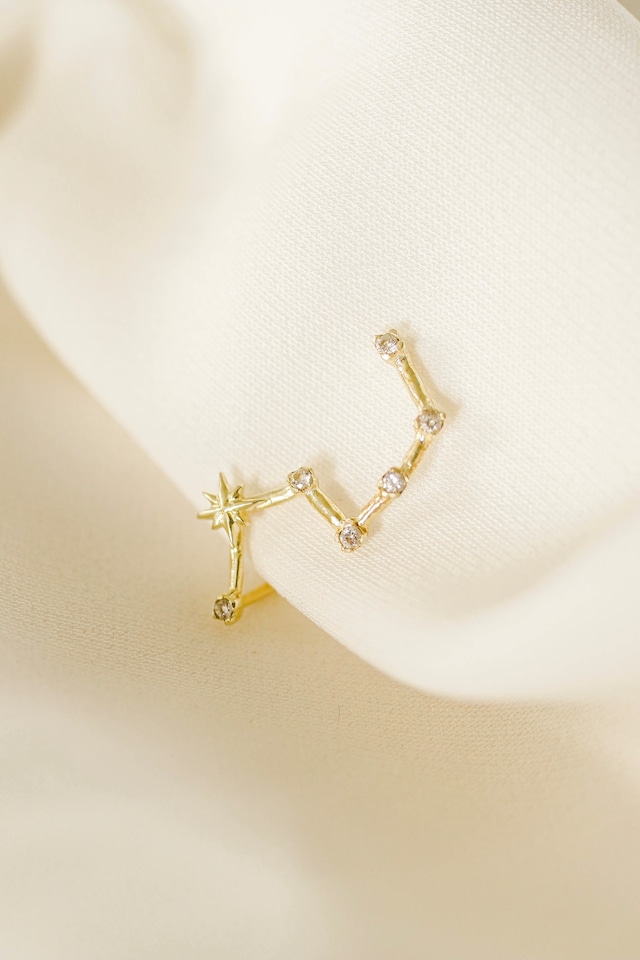 The Big Dipper（北斗七星） Earring 【片耳用】14KGP