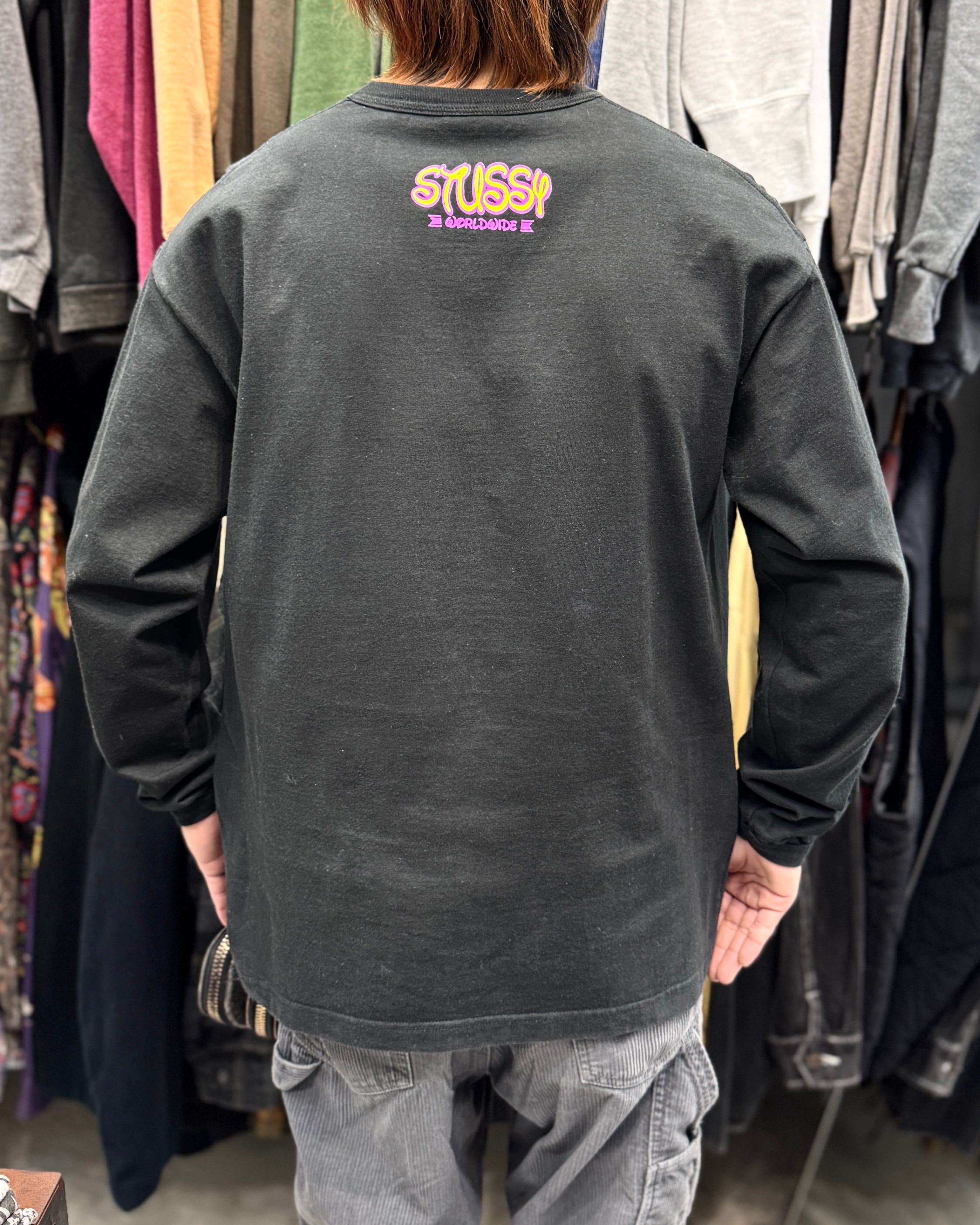 Special!!】00's old stussy Grad Nite Parody Long Sleeve Tee