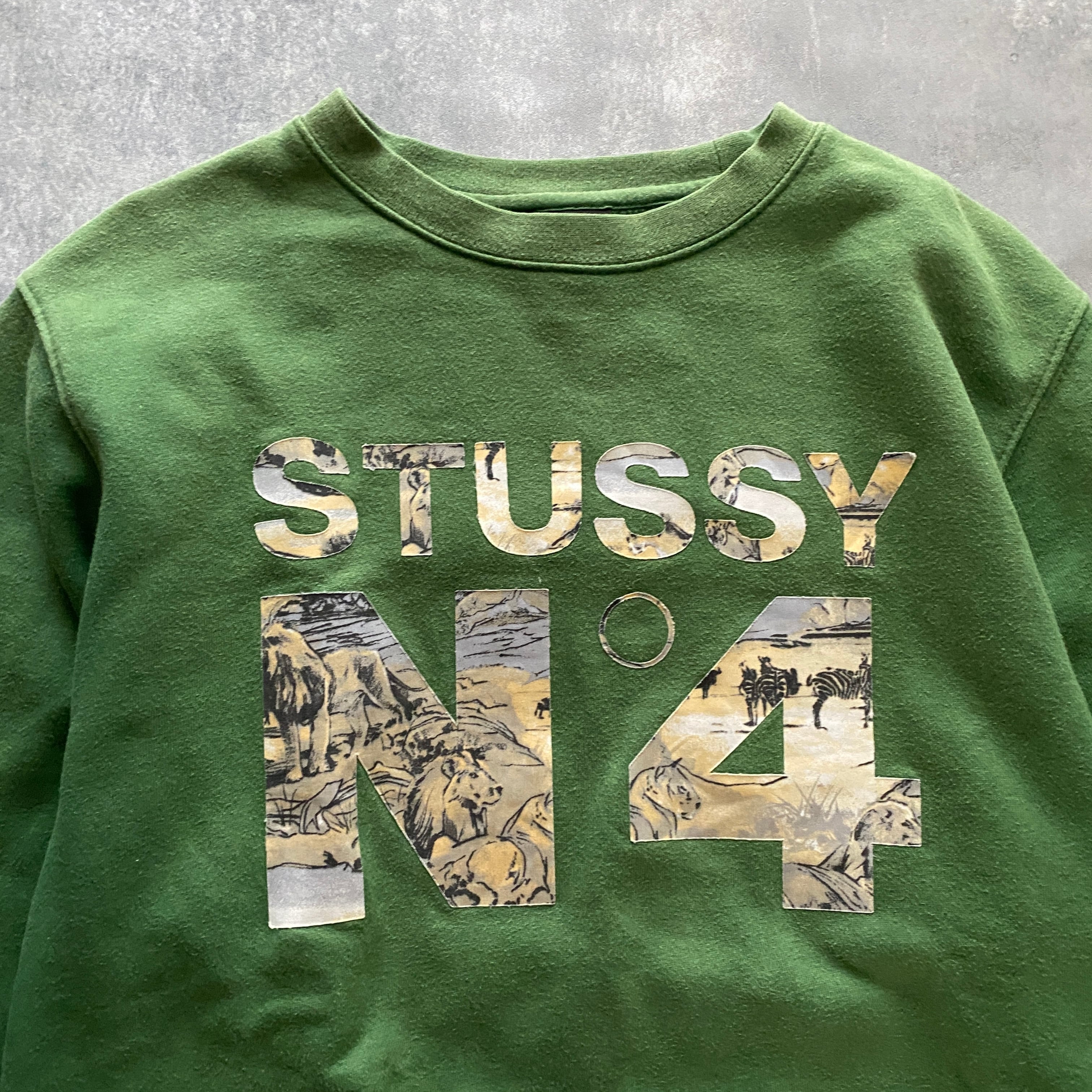 STUSSY Logo Print  ステューシー スウェット グリーン