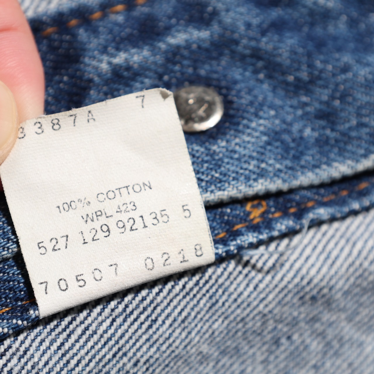 美品 XL 89年 USA 70507-0218 インディゴ デニムジャケット Levi’s リーバイス