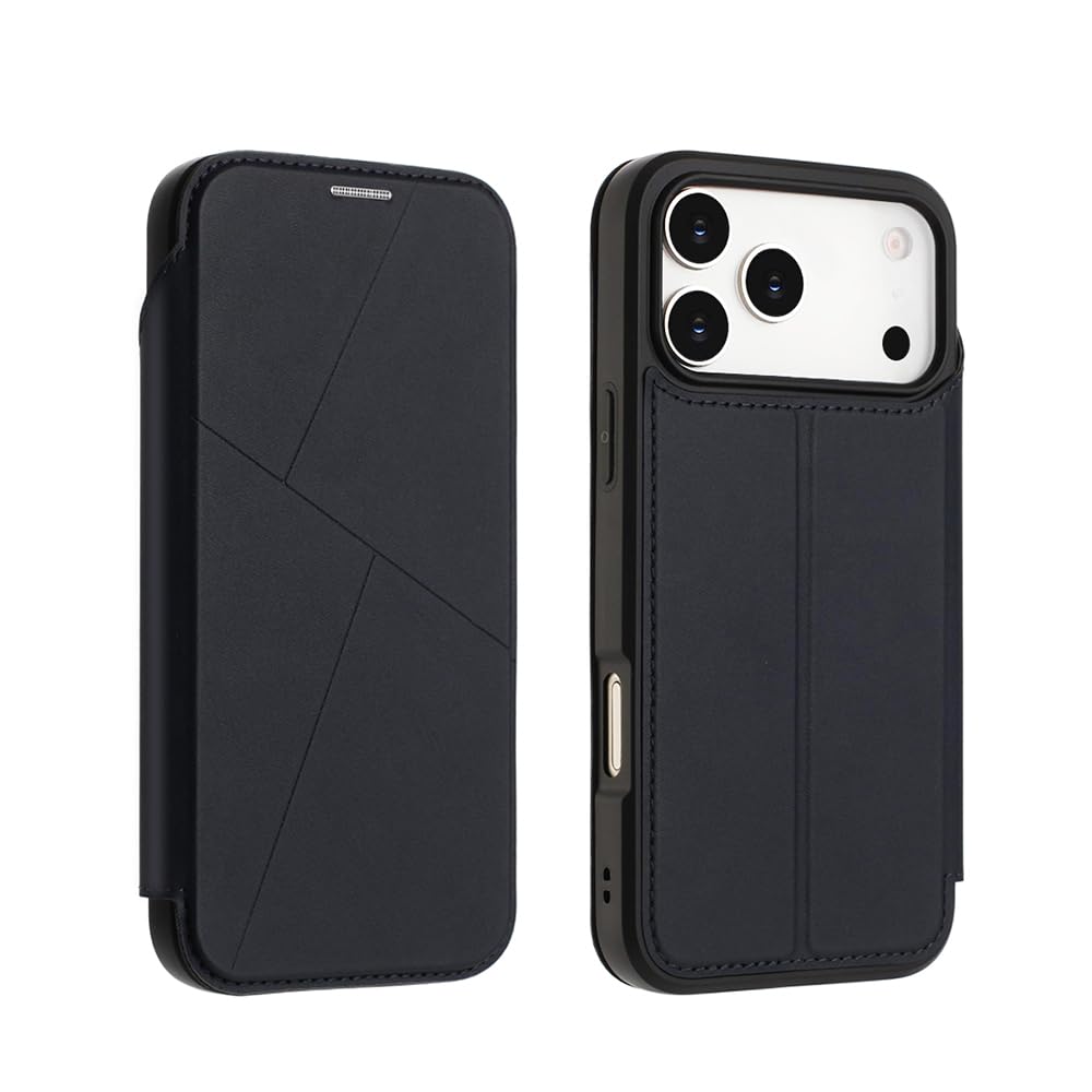 iPhon 17 / 18 Pro Max 用 ケース 手帳型 TrendKase アイフォン18promax カバー レザー アイホン18プロマックス 携帯ケース カード収納 あいほん17プロマックス スマホケース 財布型 スタンド機能 衝撃吸収 柔軟フレーム「ブルー」