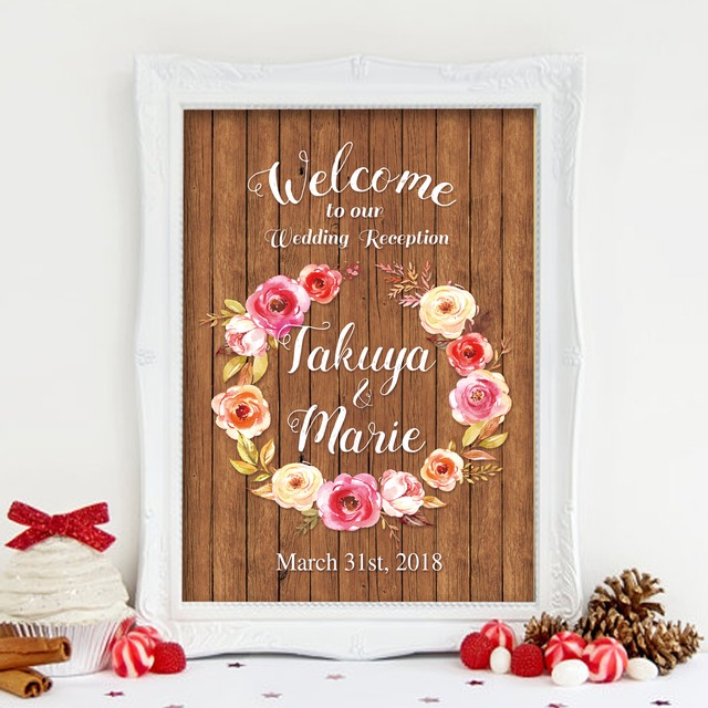 パステルローズ ウェルカムボード