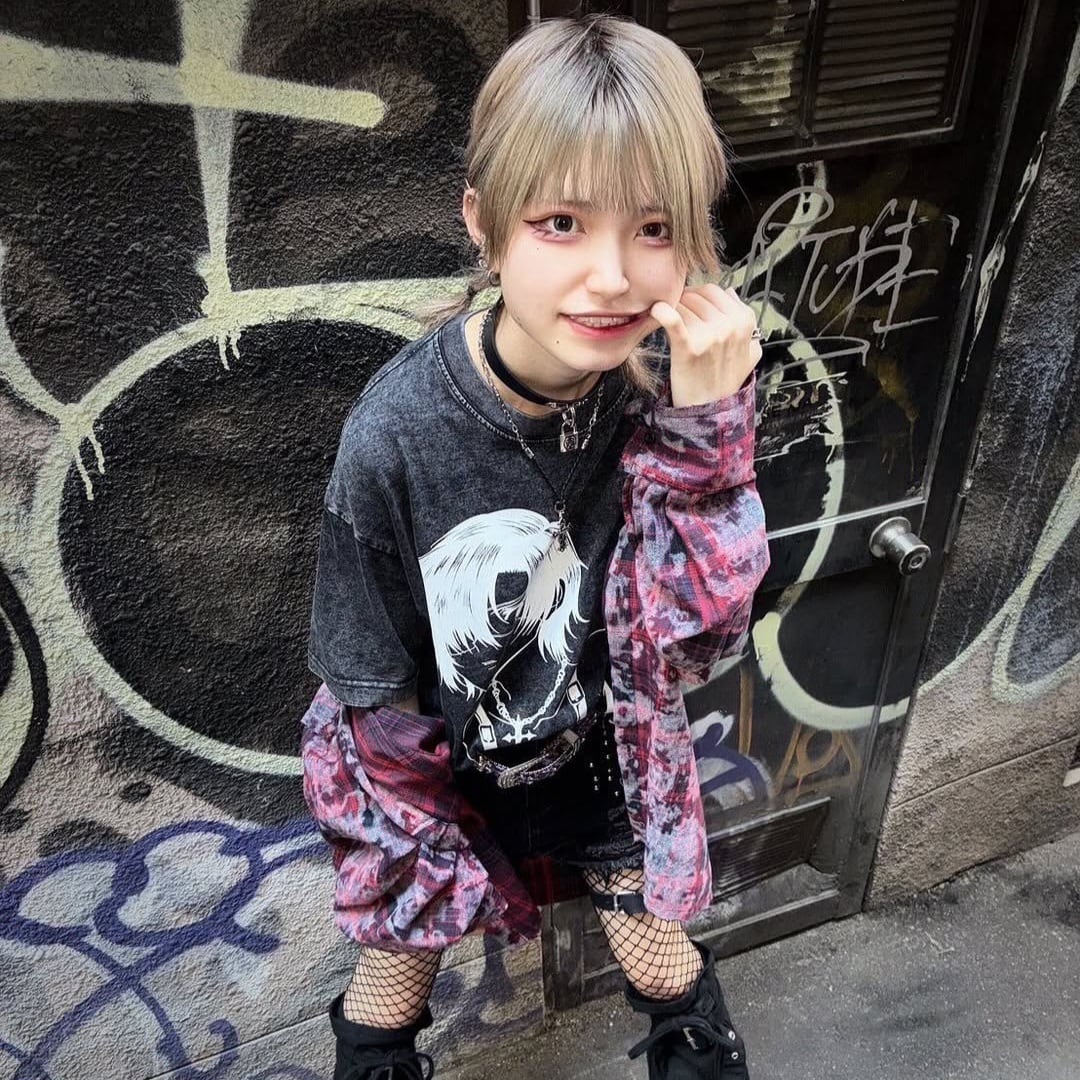 眼帯GIRL ウォッシュTシャツ | VOLCAN&APHRODITE 公式通販