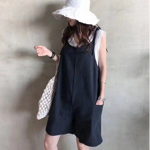 ハーフパンツサロペット　AJ33167-015