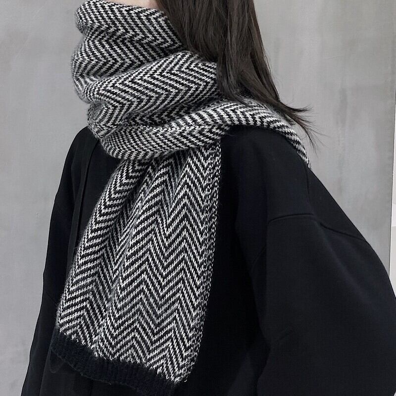 R&D.M.Co-】WOOL GUNCLUB CHECK MUFFLER［no.7201］ウールガンクラブ