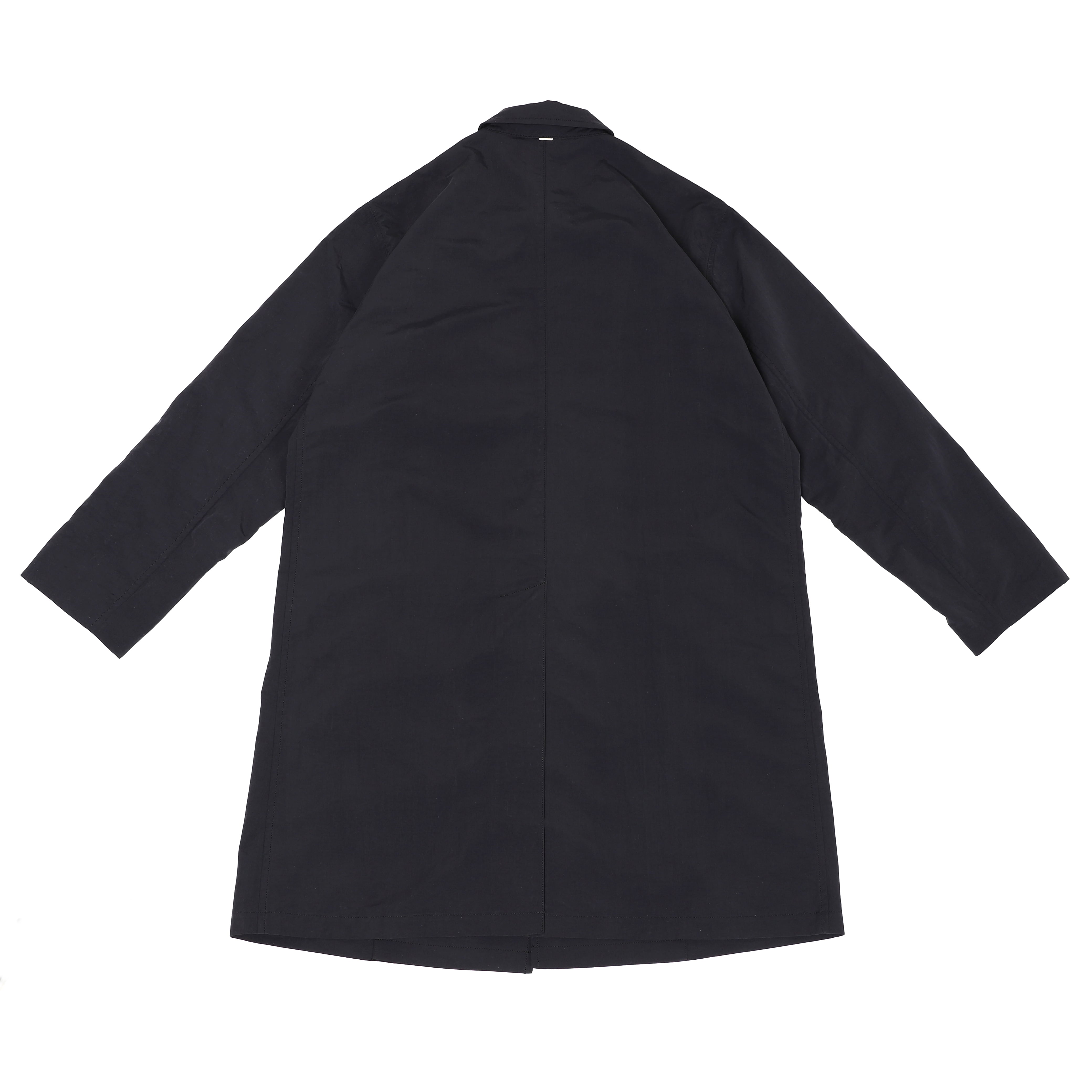 Basic Nylon Bal Collar Coat (black)