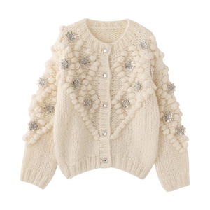 ホワイトクリスマスに現れたダイヤリーダイヤリーCardigan〈K263〉