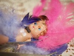 カラフル羽飾りのカーニバルドール　ジャパンセルロイド 画像15