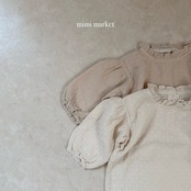 韓国子供服 / mimimarket / 26Autumn / ネックフリルブラウス / 秋服 *S~L *