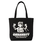 CARHARTT CANVAS GRAPHIC TOTE - Wiptopia Print, Black キャンバスグラフィックトート