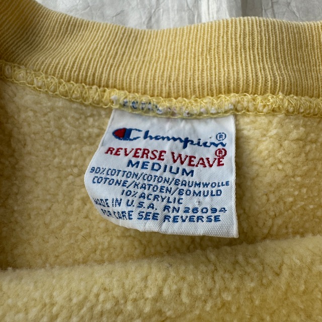 Champion Reverse Weave スウェット バニラ 90s 画像3