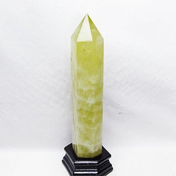 1.3Kg シトリン 六角柱 シトリンクォーツ ポイント 台座付属 一点物 152-4125