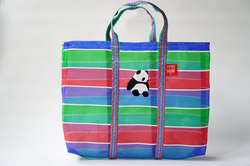 BUDDiiS バッグ 台湾 台湾おかいものバッグ パンダ刺繍バッグ | Akushu ～台湾雑貨と服飾の