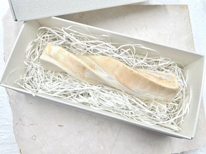 マット結晶釉箸置き　ベージュ