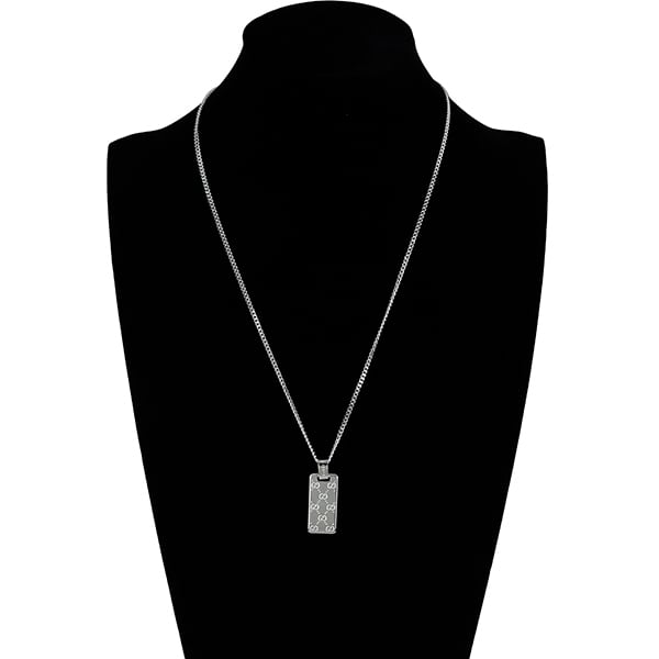 New GUCCI グッチ アクセサリー ペンダント GGシグネチャー タグ