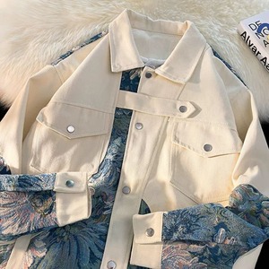 油絵デザインシャツジャケット C10432