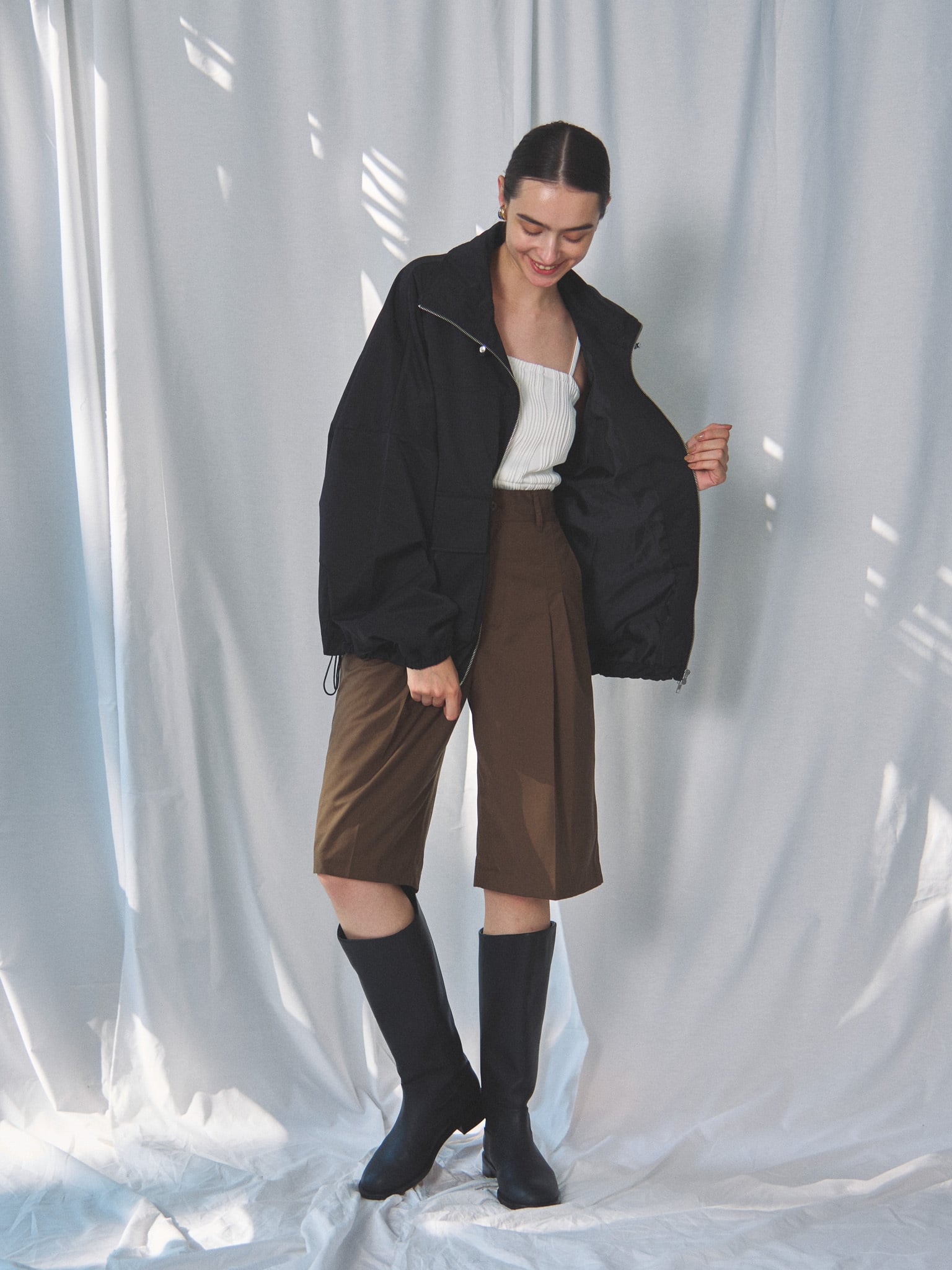 TWILL STAND COLLAR JK(ﾂｲﾙｽﾀﾝﾄﾞｶﾗｰｼﾞｬｹｯﾄ)【7533207】 | CIEL'AIR