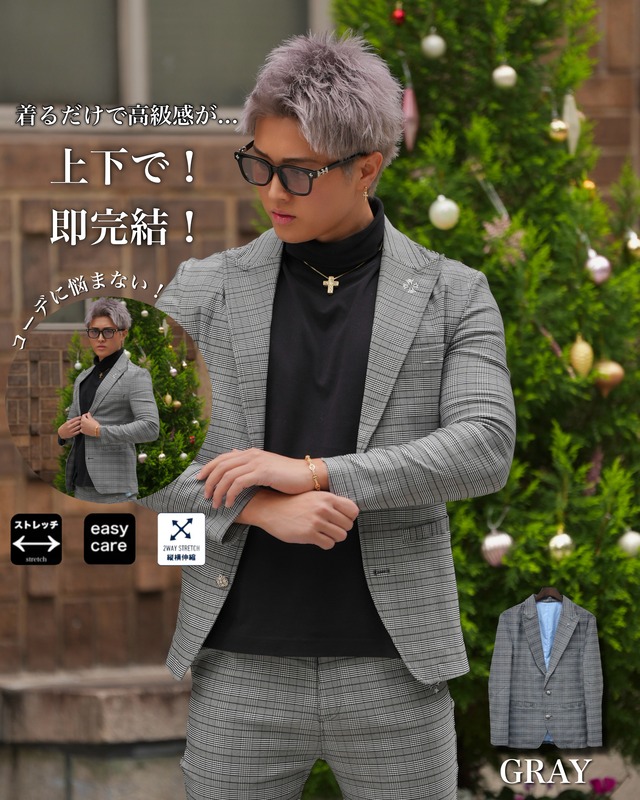 BELINDA ORIGINAL CHECK JACKET【BB25027】