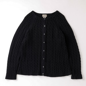 【極美品】90s L.L. BEAN cotton Knit sweater Vintage made in Hong Kong mint condition / 90年代 エルエルビーン ヴィンテージ 香港製 コットン ニット セーター レディース サイズ1X ミントコンディション