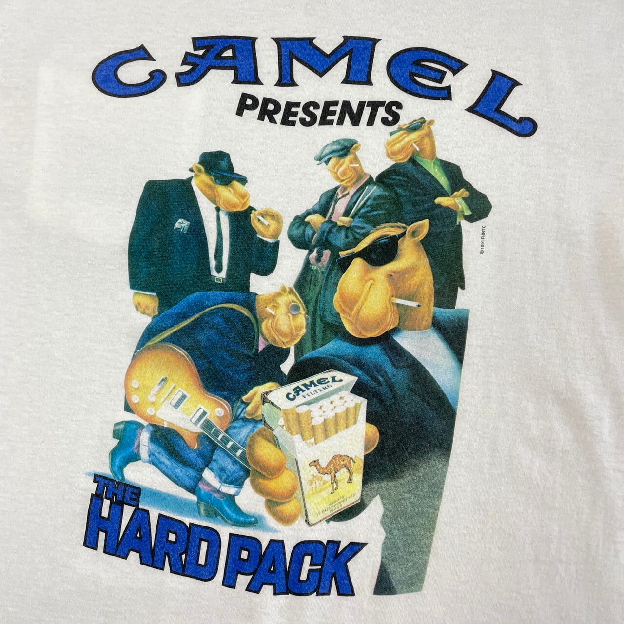 90年代 CAMEL THE HARD PACK キャメル タバコ ポケットTシャツ メンズ 