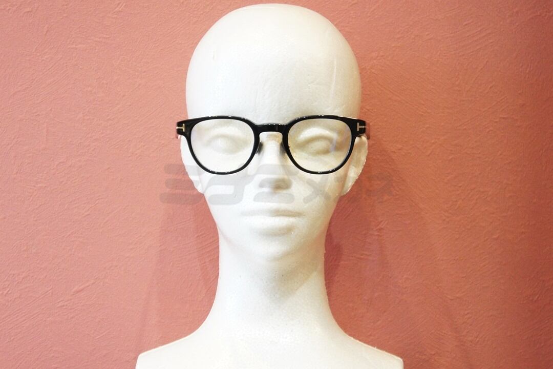 TOM FORD ブルーライトカット TF5783-D-B 001 ウェリントン ボストン