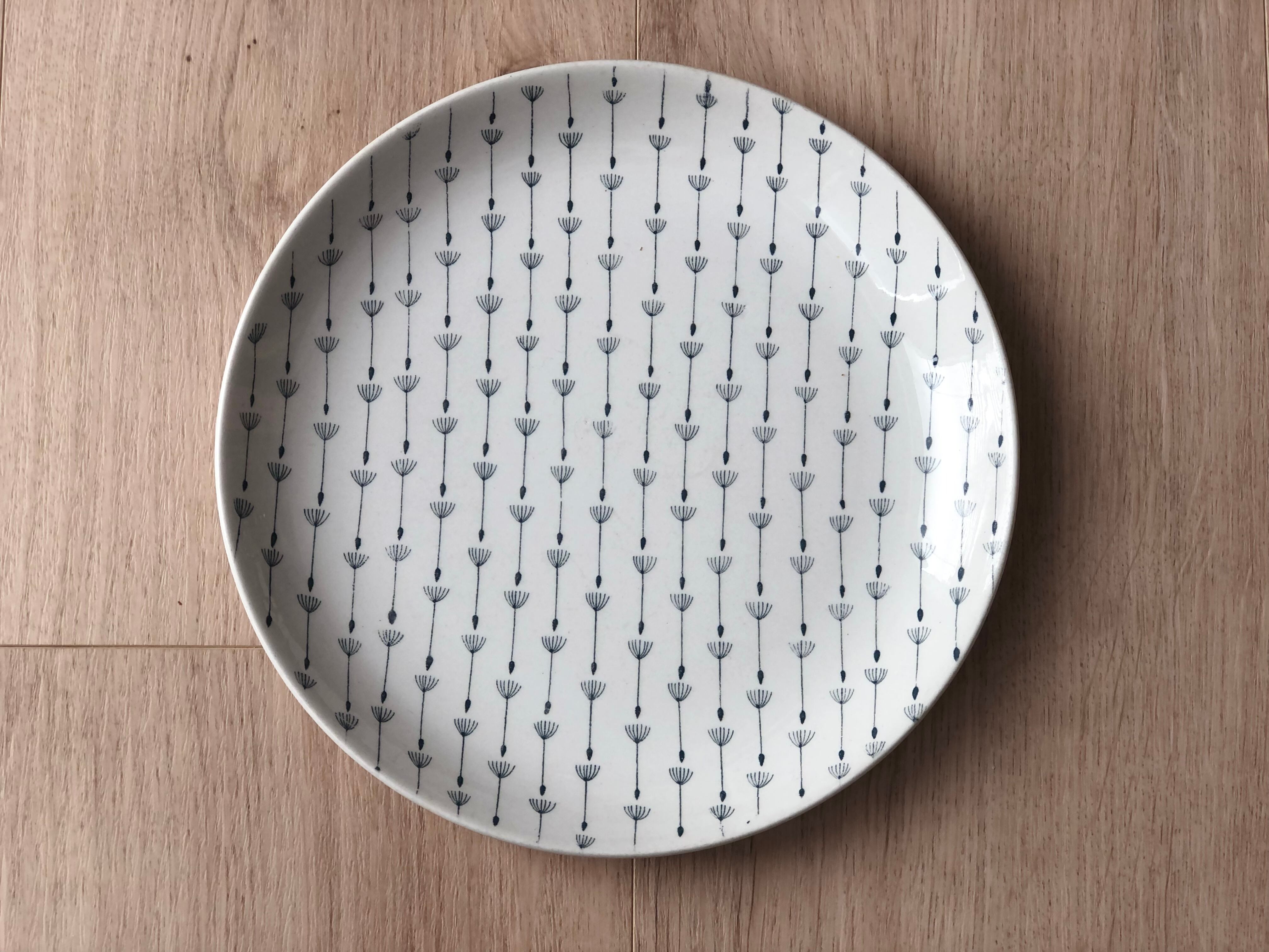 arabia SIEMEN 23cm plate | アラビア シエメン プレート 綿毛 ｜0807