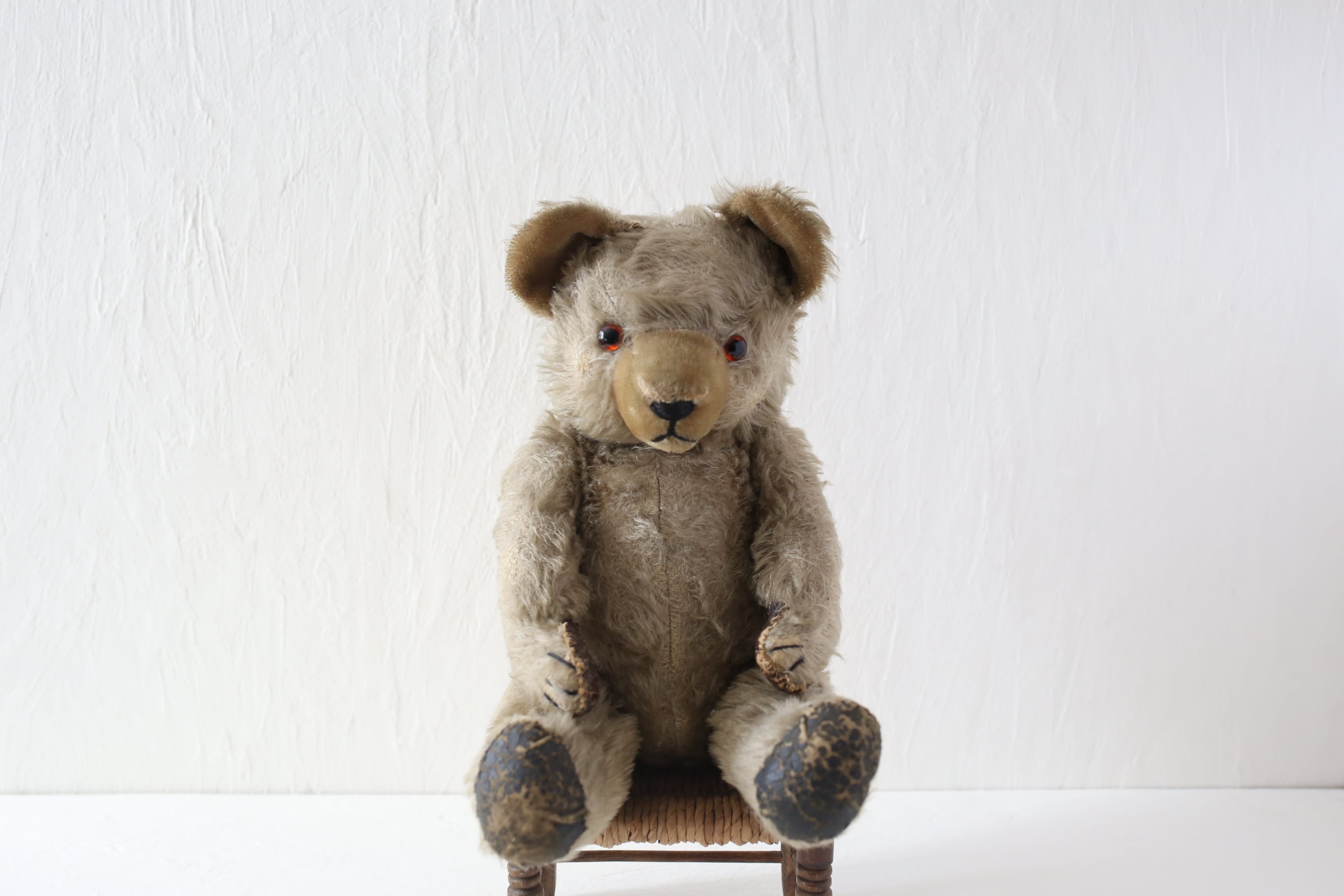 ドイツ アンティーク ヴィンテージ 哀愁を漂わせるテディベア 40cm N