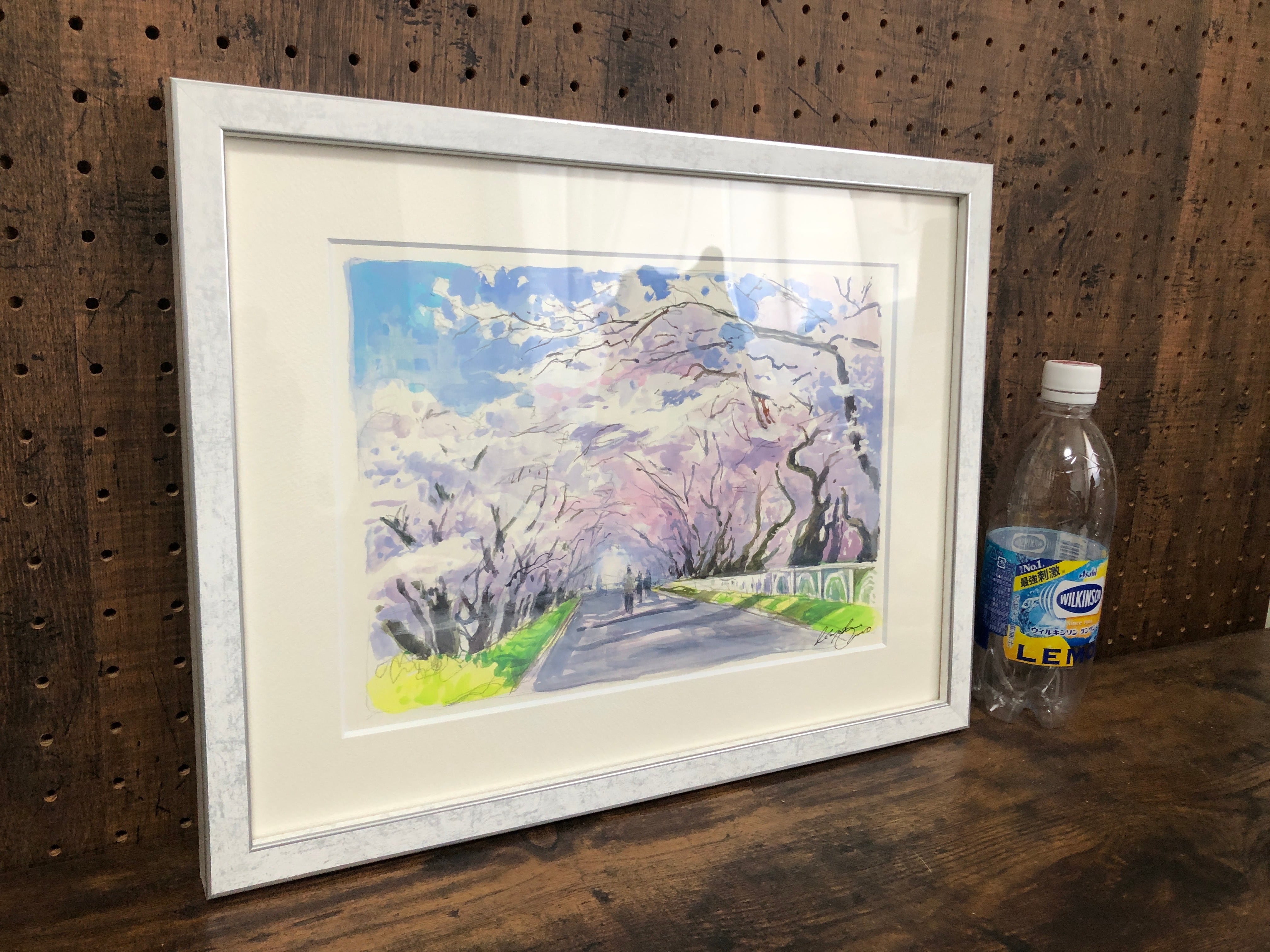 ◯絵画　水彩画　額装品 水彩画／原画『草津白根山』（額装品）